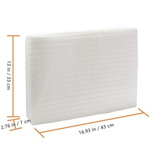 ULTNICE Indoor Air Conditioner Cover for Window Units, Double Insulation Ac Cover to Block Cold Air Drafts, Easy Installation, Elastic and Drawstring Design, Beige, 16.92X12.99X2.75 Inches - Thumbnail 4
