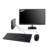 PC Lenovo M93p Tiny - Intel Core I3-4130T 2.90 Ghz (3 Mo) - 8 Go DDR3 - SDD 240 Go - Sans lecteur optique - Cle USB Wifi - Windows 11 - Pack Clavier + Souris + Ecran 27