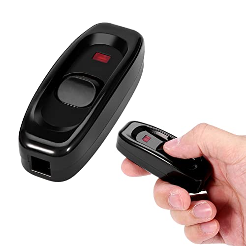 3pcs 250V 10A In-Line Switch Cord Device, Interrupteur De Cordon Avec Indicateur LED, Petit Interrupteur Bipolaire Noir, Bouton On/Off Pour Lampe De Table, Lampe De Bureau, Lampe De Chevet