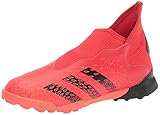 adidas Turf Predator Freak .3 Laceless Soccer Shoe (boys) Red/Black/Solar Red 1 Little Kid