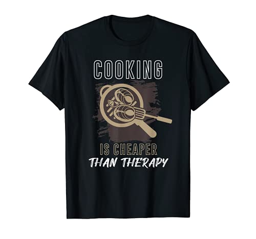 Regalo para cocinero - Cooking Is My Therapy Camiseta