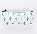 Produktbild DZX Federmäppchen Leinwand Streifen Federmäppchen für Mädchen Niedliche geometrische rosa Federmäppchen Stift Tasche Box Briefpapier Beutel Schulmaterial, Federmäppchen für Mädchen im Teenageralter