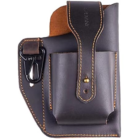 Amazon Co Jp 2台収納ベルトポーチ メンズ 革 スマホ ベルトケース小型 スマートフォンベルトポーチ縦型 2台 用の携帯電話の革製ホルスター携帯ケース ガラケー ベルトスマホケース ベルトスマホぽーち メンズスマホ ポーチ ベルト 家電 カメラ
