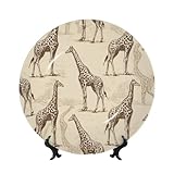 Décoration polyvalente : Cette assiette décorative en porcelaine fine est idéale pour le salon, l'entrée, la cuisine, la chambre ou le bureau. Elle peut servir d'objet de décoration sur une table ou être accrochée au mur pour sublimer tout intérieur.