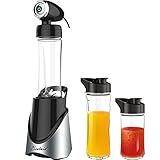 Bestaid Personal Vacuum Blender,Multi-functional Baby Food Maker With Vacuum Milk Powder Storage Jar,Smoothie Maker With Vacuum Mixer Cup And 2 Travel Sport Bottles,Tritan BPA free Material,300W