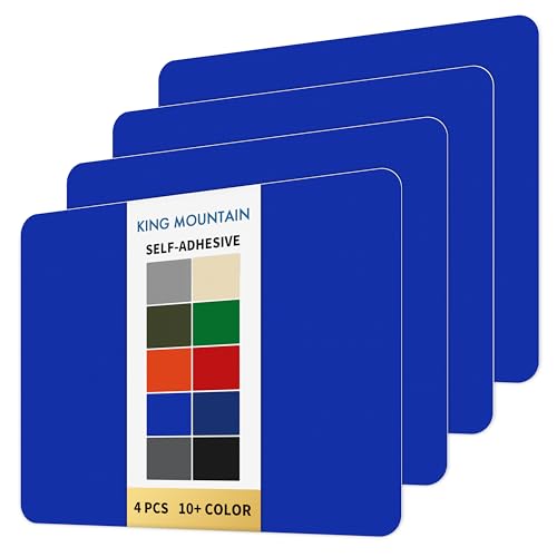 KING MOUNTAIN Self Adhesive Nylon Fabric Repair Patch, 9×11 Inches 4 Pcs, Quick Down Jacket Repair Patch, Waterproof Outdoor Gear Patch Kit for Tent,Backpacks, Umbrella, Gloves, Sleeping Bag (Blue