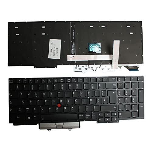 Clavier Lenovo PK131D73D16 compatible PC portable rétro-éclairé noir Power4Laptops