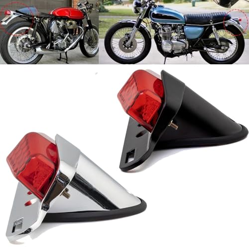 Feu arriere moto de frein Harley noir custom pieces eclairage