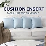 Extra Fill Plump Cushion Inner Pads (Pack of 6), 60 x 60 cm (24" x 24") | 100% Hollowfibre Cushions Inners Fillers Scatters - Cushion Stuffer Inserts, Hollowfibre Pillows (White) - Image 5