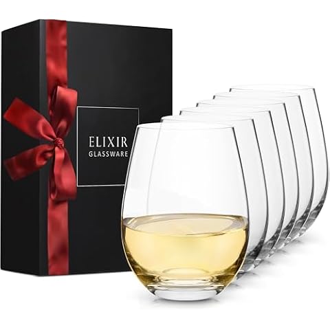 Elixir Stemless Wine Glasses Set of 6 Cover