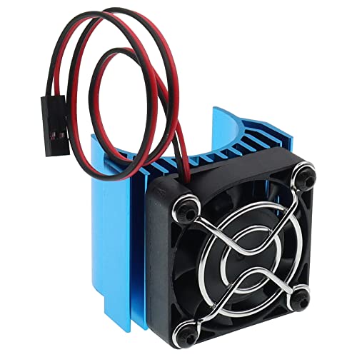 Treehobby Aluminum Heatsink 36Mm With 5V Cooling Fan With Fan Guard Compatable With 540 550 3650 Size Brushed& Brushless Engine Motor Heatsink For 1/10 Rc Car(Blue) #TOP16