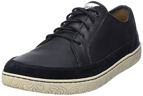 Image of Clarks Mens Clarks Hodson Lace Navy Leather Boat Shoe