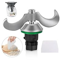 KENPOJO Teigmesser Kompatibel mit Thermomix TM6, TM5, Edelstahl Teigmischmesser mit Dichtring, Schnelle Reinigung Kein Teig-Rückstand, Zubehör TM6 TM5 Mixmesser Ersatz mit Teigschneider
