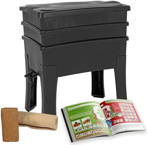 WormBox I Vermicomposter Worm Coffee, 2 Trays I Complete Kit I La...