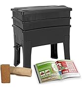 Chariot De Jardin Récupérateur De Compost 55 L – Pour Composteur Maze, Roues, Robuste