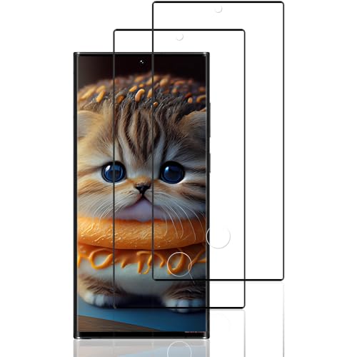 Beukei Screen Protector for Samsung Galaxy S22 Ultra, 2 Pack Screen Protector Tempered Glass, Ultrasonic Fingerprint Support, Anti-Shatter, Scratch Resistant, NO-Bubble, 9H Hardness,Protective Film