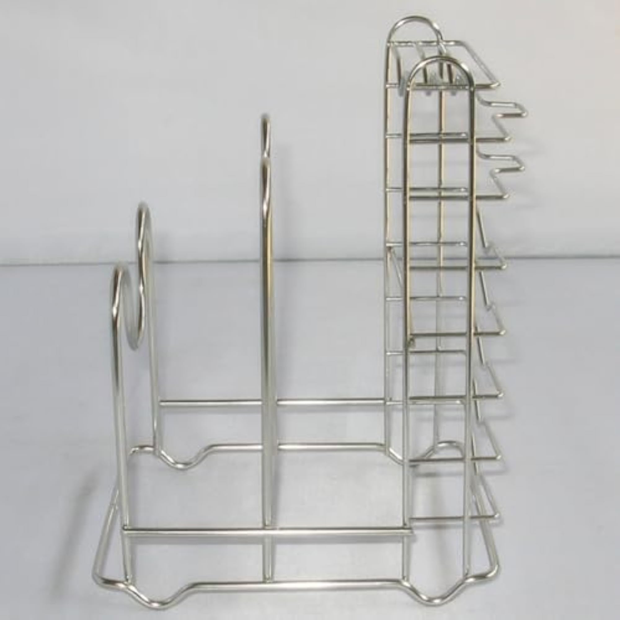 Stainless Steel 3-in-1 Cutting Board Rack for Kitchen Cabinets