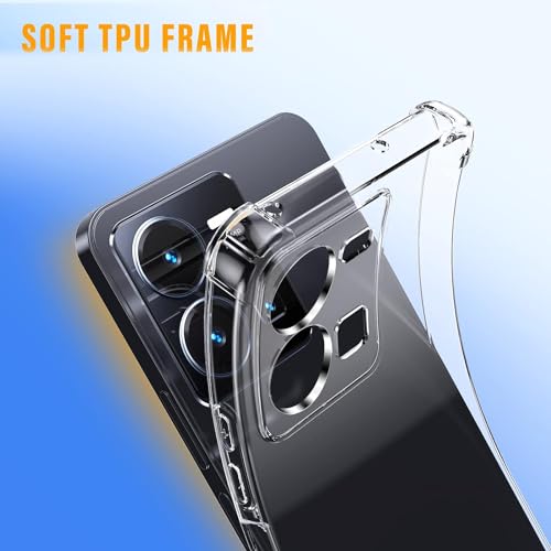 Image of for |[ IQOO Z9 5G ] Back Case Cover Flexible TPU Bumper Scratch Resistant Back Cover for [ IQOO Z9 5G ]- Transparent