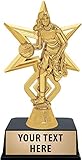 Crown Awards Basketball Trophies with Custom Engraving, 6' Personalized Girls Basketball Dribble...