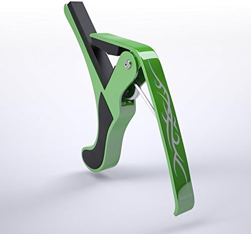 Guitar Capo (Green) Best for Single-handed Quick Release Key Clamp Trigger for 6 String Acoustic, Classical, Electric, Ukulele and Banjo/mandolin. Works Perfectly With Yamaha, Gibson, Fender, and Ibanez