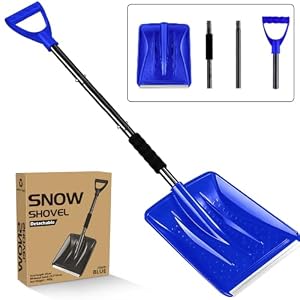 Umuaccan 2025 Aluminium Schneeschaufel Modell Blau