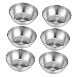 Design élégant : ces bols présentent un design élégant qui est idéal pour servir des plats ou ajouter une touche d'élégance à n'importe quel repas, petits bols en acier inoxydable, plat à sauce
