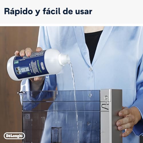 Miniatura 3 de De Longhi Original Ecodecalk Descalcificador Para Cafeteras Y Máquinas De Café Totalmente Automáticas, Descalcificador Universal Para 10 Procesos De Descalcificación, Dlsc502, 2 X 500 Ml