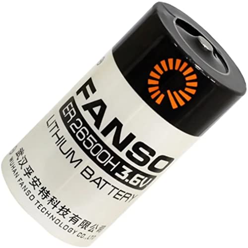 3.6V C Size(R14) Fanso ER26500H Lithium Battery 9Ah Li-SOCl2, Compatible with LS26500