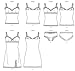 Butterick Patterns B6031 E5 Misses' Camisole, Slip and Panties by Gertie, Size 14-16-18-20-22