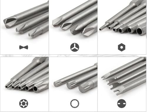 Jeu de 50 embouts extra longs 75 mm pour débloquer les vis profondes - 4