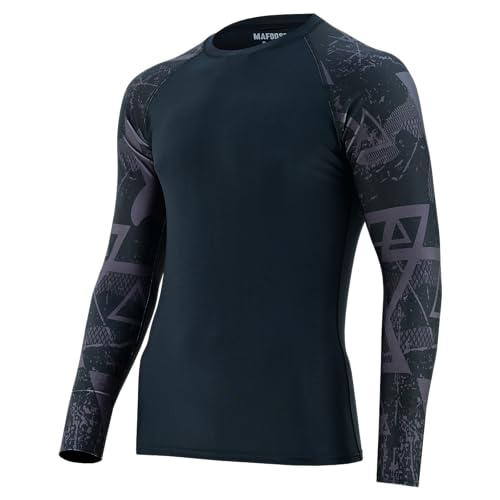 Mafoose Compression Long Sleeve Shirts Rash Guard Athletic T-Shirt for Sports2