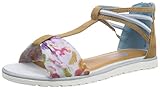 Flexible Laufsohle s.Oliver 48206, Mädchen T-Spangen Sandalen, Braun (COGNAC COMB 319), 33 EU (1 Kinder UK)