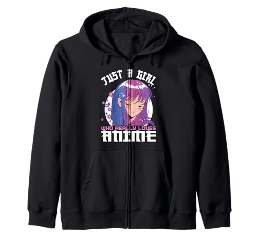 Regalos de anime para niñas adolescentes Just A Girl Who Loves Anime Sudadera con Capucha