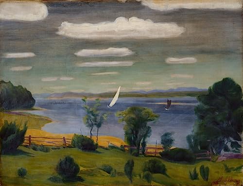 Affiche Toile Harald Sohlberg Journée d'été Larvik : Fini les Murs Vides 60x90cm