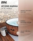 Finding the Perfect 7 Person Hot Tub: Your Complete Guide 15 Beyond Marina Inflatable Hot Tub 7 Person Outdoor Spa, Drop Stitch Portable Hot Tub with Bubble Massage System for Home and Personal Relaxation, Fast Heating, Foam Mats, Wood Grain