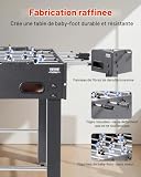 VEVOR baby-foot 121,2 cm, 22 joueurs et 2 balles photo 2