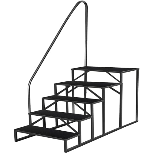 Escalera para Piscina con 4 Peldaños y Barandales miniatura 1