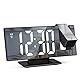 Criacr Projektionswecker, Digitaler Wecker mit Projektion 180 °, LED Spiegel-Wecker mit Große Display, Temperaturanzeige, Wecker Digital mit Snooze, Datum, 3 Helligkeit, für Schlafzimmer Büro