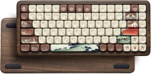 Clavier hotswap en noyer WD75 V2, résolvez le manque d'autonomie et les bruits de frappe