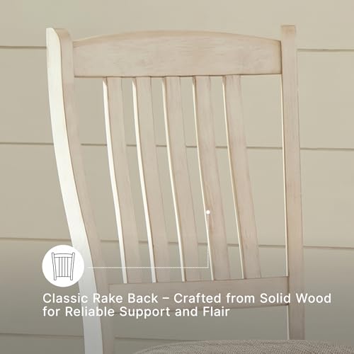 Image of Signature Design by Ashley Bolanburg 20 inch Upholstered Dining Room Chair, Set of 2, Antique White
