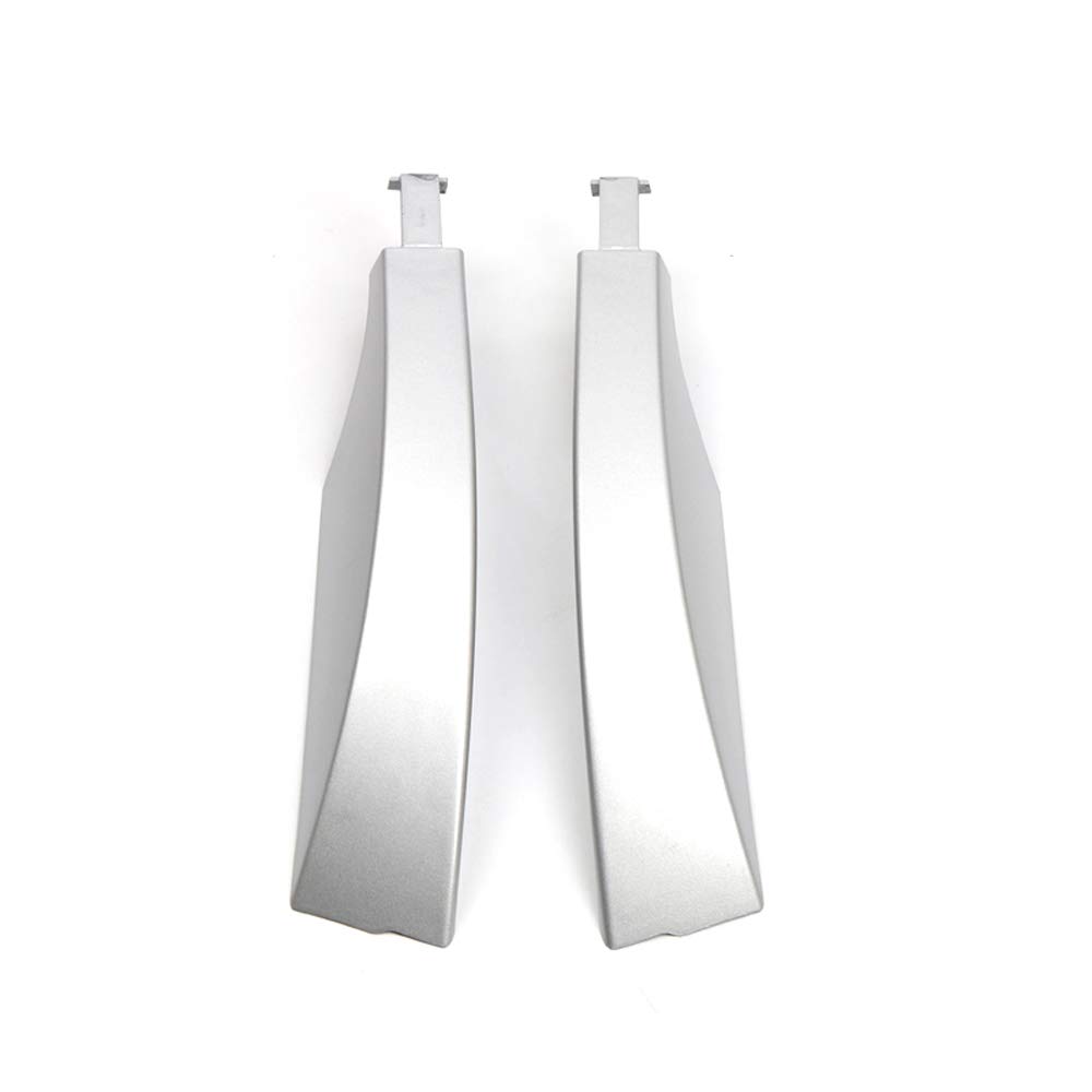 HIGH FLYING for 2004-2016 for Land Rover LR3 LR4 Roof Rails Rack End Cap Protection Cover Shell Cap Replacements Front 2PCS (Silver)