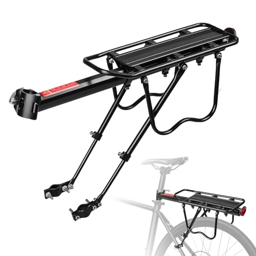 S, Quick Release With Bungee Cord | Bicycle Rear Rack/bike Cargo Carrier (black)