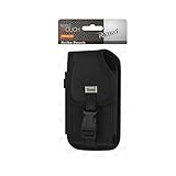 Reiko Vertical Rugged Pouch with Buckle Cell Phone Case for iPhone 6/6S Plus - Retail Packaging - Black