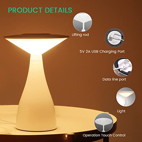 Winees Smart Table Lamp, Led Color Changing Night Light, Wi-Fi Ambience Light Dimmable Touch Control Lamp Work With Alexa Google Home Bedside Lamp For Bedroom Living Room Christmas Décor #TOP6