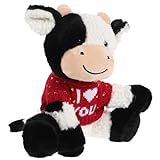 Figurine de vache – elle peut être une bonne compagne pour vos enfants, les accompagnant leurs merveilleux moments d'enfance, marionnette à main en peluche