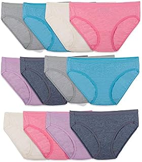 Fruit of the Loom Women's Underwear Panties (Regular & Plus Size), Bikini-Cotton Blend-12
