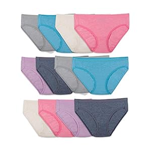 Fruit-of-the-Loom-Womens-Underwear-Beyondsoft-Panties-Regular-Plus-Size Fruit of the Loom Women's Beyondsoft Underwear, Super Soft Designed with Comfort in Mind, Available in Plus Size, Bikini-Cotton Blend-12 Pack-Colors May Vary, 8