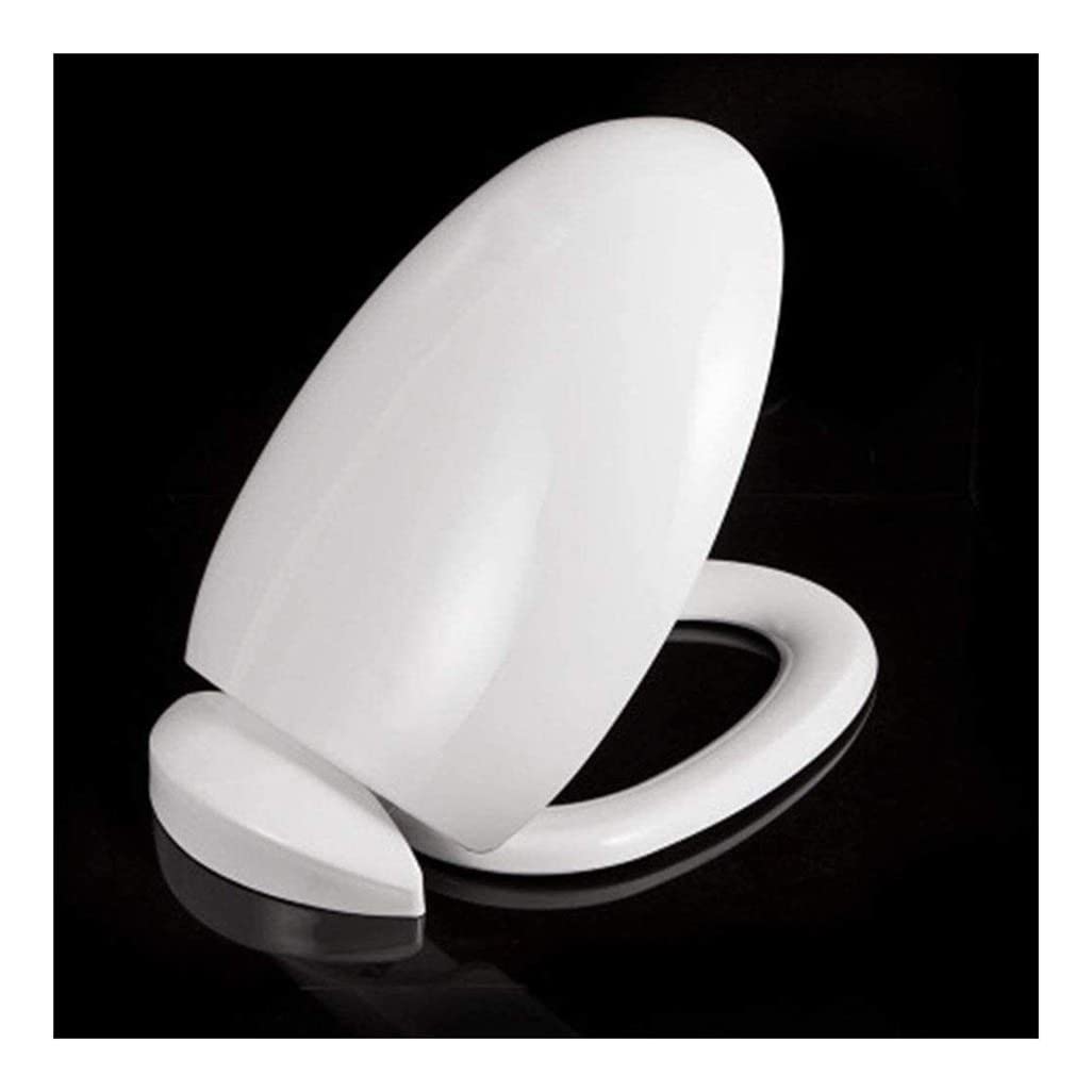 MJZYP Toilet Lid, Soft Close Toilet Seat, Egg Type Round toilet seat toilet lid plate toilet bowl lid Comfortable Toilet Seat Covers Easy to Install, Assembly