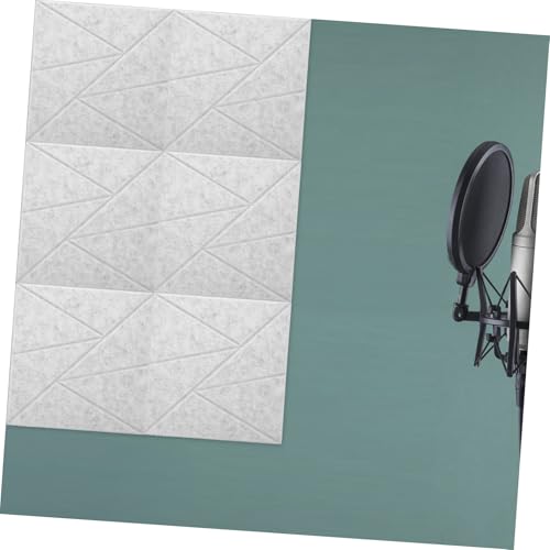 Yardwe 6pcs paneles acústicos para reducción de ruido con adhesivo, paneles de insonorización para oficina, hogar y estudio miniatura 6