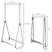 Tangkula Extendable Garment Rack, Heavy Duty Foldable Clothes Rack with Adjustable Hanging Rod, Rolling Clothes Hanger for Home Office (Silver)
